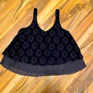 American Eagle Layered Lace Tank